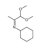 CYCLOHEXYL-[2,2-DIMETHOXY-1-METHYL-ETH-(E)-YLIDENE]-AMINE picture