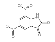 5,7-dinitro-1H-indole-2,3-dione Structure