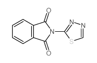 2-(1,3,4-thiadiazol-2-yl)isoindole-1,3-dione结构式