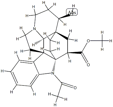 (2α,3β,5α,6β)-1-Acetyl-6-hydroxyaspidofractinine-3-carboxylic acid methyl ester picture