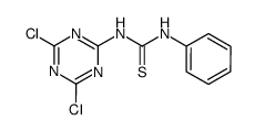 1-(4,6-dichloro-[1,3,5]triazin-2-yl)-3-phenyl-thiourea结构式