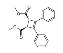 1,2-Diphenylcyclobuten-(1)-cis-3,4-dicarbonsaeuredimethylester Structure