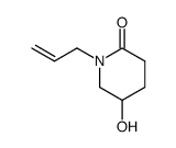 2-Piperidinone, 5-hydroxy-1-(2-propenyl)- (9CI) structure