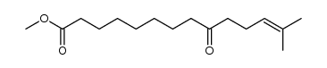 Methyl 13-methyl-9-oxo-12-tetradecenoate Structure