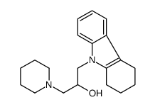 1-piperidin-1-yl-3-(1,2,3,4-tetrahydrocarbazol-9-yl)propan-2-ol结构式