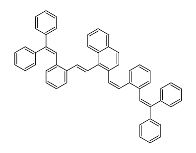 1,2-bis[2-[2-(2,2-diphenylethenyl)phenyl]ethenyl]naphthalene Structure