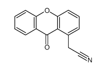 2-(9-oxo-9H-xanthen-1-yl)acetonitrile结构式