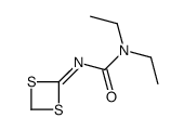 3-(1,3-dithietan-2-ylidene)-1,1-diethylurea Structure