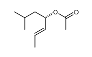 6-methyl-2(trans)-hepten-4(S)-ol acetate Structure