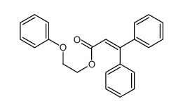 2-phenoxyethyl 3,3-diphenylprop-2-enoate结构式