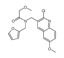 Acetamide, N-[(2-chloro-6-methoxy-3-quinolinyl)methyl]-N-(2-furanylmethyl)-2-methoxy- (9CI) picture