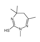 2,5,5,7-tetramethyl-4,6-dihydro-1,2,4-triazepine-3-thione Structure