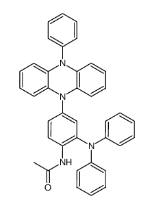 N-[2-diphenylamino-4-(10-phenyl-10H-phenazin-5-yl)-phenyl]-acetamide结构式