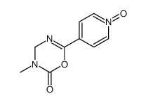 3-methyl-6-(1-oxidopyridin-1-ium-4-yl)-4H-1,3,5-oxadiazin-2-one Structure