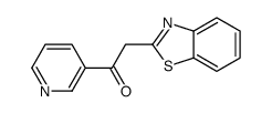 2-(1,3-benzothiazol-2-yl)-1-pyridin-3-ylethanone结构式