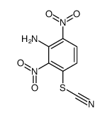 (3-amino-2,4-dinitrophenyl) thiocyanate Structure