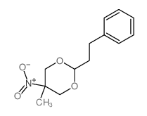 5-methyl-5-nitro-2-phenethyl-1,3-dioxane structure