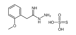 N'-amino-2-(2-methoxyphenyl)ethanimidamide,sulfurothioic O-acid结构式