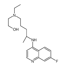 2-[ethyl-[(4S)-4-[(7-fluoroquinolin-4-yl)amino]pentyl]amino]ethanol Structure