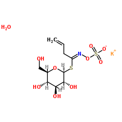 黑芥子硫苷酸钾一水结构式