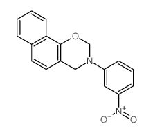 3-(3-nitrophenyl)-2,4-dihydrobenzo[h][1,3]benzoxazine Structure