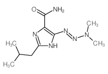 1H-Imidazole-4-carboxamide,5-(3,3-dimethyl-1-triazen-1-yl)-2-(2-methylpropyl)- structure