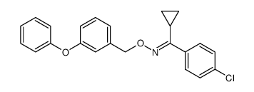 (4-Chloro-phenyl)-cyclopropyl-methanone O-(3-phenoxy-benzyl)-oxime Structure