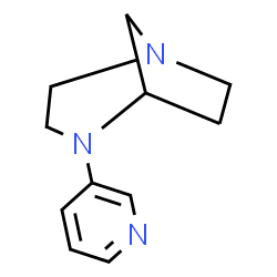 1,4-Diazabicyclo[3.2.1]octane,4-(3-pyridinyl)-,(+)-(9CI) Structure