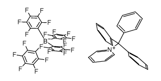 tritylpyridinium tetrakis(pentafluorophenyl)borate结构式