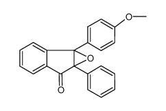 2,3-Epoxy-2-phenyl-3-(p-methoxyphenyl)indanone Structure