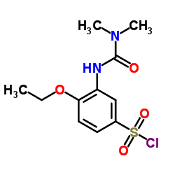 3-(3,3-DIMETHYL-UREIDO)-4-ETHOXY-BENZENESULFONYL CHLORIDE structure