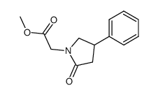 methyl-2-oxo-4-phenylpyrrolidine-1-acetate Structure