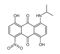 1,5-dihydroxy-4-[(1-methylethyl)amino]-8-nitroanthraquinone结构式