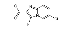 6-Chloro-3-fluoro-imidazo[1,2-a]pyridine-2-carboxylic acid methyl ester结构式