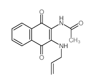 Acetamide,N-[1,4-dihydro-1,4-dioxo-3-(2-propen-1-ylamino)-2-naphthalenyl]-结构式