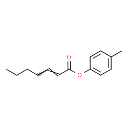 2-Heptenoic acid 4-methylphenyl ester Structure