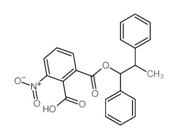 2-(1,2-diphenylpropoxycarbonyl)-6-nitro-benzoic acid结构式