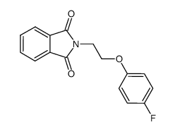 2-(2-(4-fluorophenoxy)ethyl)isoindoline-1,3-dione结构式