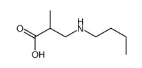 3-(butylamino)-2-methylpropanoic acid结构式