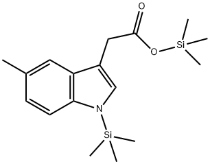 5-Methyl-1-(trimethylsilyl)-1H-indole-3-acetic acid trimethylsilyl ester Structure