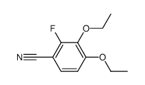 Benzonitrile, 3,4-diethoxy-2-fluoro- (9CI)结构式