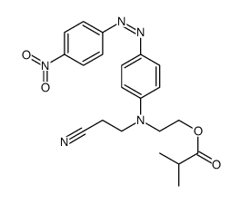 2-[(2-cyanoethyl)[4-[(4-nitrophenyl)azo]phenyl]amino]ethyl isobutyrate结构式