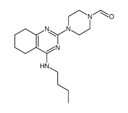 2-(4-Formylpiperazino)-4-butylamino-5,6-tetramethylenepyrimidine结构式