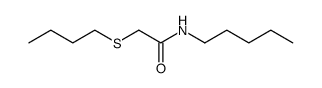 N-pentyl-2-butylthioethanamide结构式