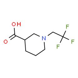 1-(2,2,2-trifluoroethyl)piperidine-3-carboxylic acid Structure