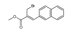 methyl (Z)-2-(bromomethyl)-3-(2-naphthyl)-2-propenoate结构式