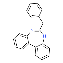 6-benzyl-5H-dibenzodiazepine结构式