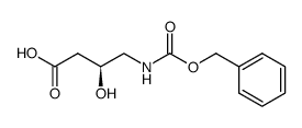 (S)-4-[(Benzyloxycarbonyl)amino]-3-hydroxybutanoic acid结构式