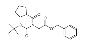 benzyl 2-(tert-butoxycarbonylcyclopentanecarbonylamino)acetate Structure