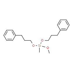 methoxymethylbis(3-phenylpropoxy)silane structure